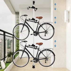 3 Bike Storage Rack Stand, Free Standing Vertical Bike Rack Holds Up to 30 kg - Picture 1 of 20