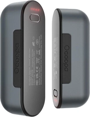 Handwärmer Powerbank elektrisch von Ocoopa 10000 mAh Split-Magnetic in Grau UT2S