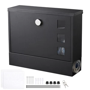 AplusChoice 14" Large Steel Mail Box Wall Mount Newspaper Letterbox Door 2 Keys - Picture 1 of 12