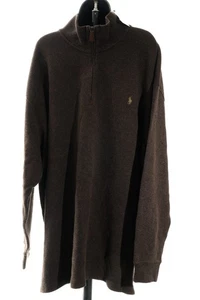 NWT Ralph Lauren Polo Half Zip Sweater Mens Sz 3XB XXXL Big Top - Picture 1 of 13