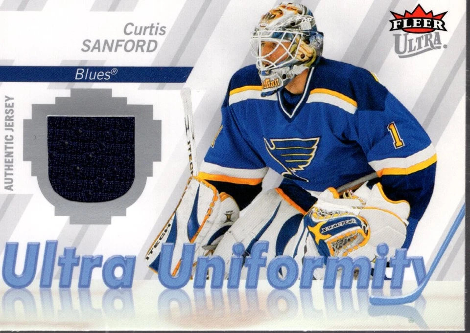 2007-08 Ultra Uniformity #UCS Curtis Sanford Jersey - HKY - Image 1 of 2