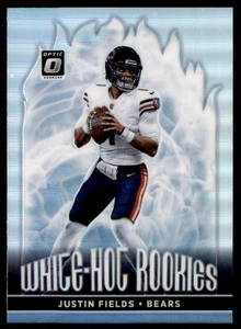 2021 Donruss Optic White Hot Rookies Justin Fields Rookie Chicago Bears #WHR-2 - Foto 1 di 2