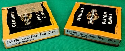 NOS 2 Sets Of Harley-Davidson OEM .010" Oversize Set Of Piston Rings #26138B Foto 1 de 4