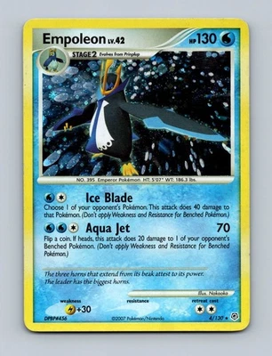 Empoleon LV.42 Pokemon TCG #4/130 Diamond & Pearl Holo Rare Card - Image 1 of 2