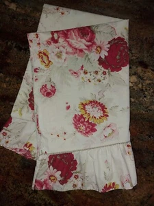1 Waverly Norfolk Rose Ruffled STD Pillowcase 29x20" - Picture 1 of 8