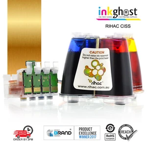 RIHAC Refillable Ink System for use in Epson Workforce WF2630 XP220 XP320 XP420 - Picture 1 of 5