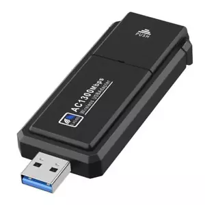 1300 Mbps Wireless USB WiFi Network Adapter LAN Card w/Antenna 802.11N For PC AA - Picture 1 of 10