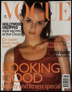 VOGUE UK 6/1997 AMBER VALETTA NICK KNIGHT Bridget Hall SARA MORRISON Alek Wek EX - Picture 1 of 9