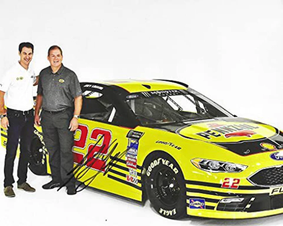 Autografiado 2019 Joey Logano #22 Pennzoil Racing Darlington retroceso (Steve Par Foto 1 de 1