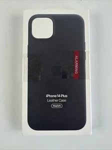 iphone 14 plus Leder Handyhülle Apple Marke Magsafe Farbe Mitternacht - Bild 1 von 2
