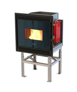 Inserto pellet Idro Ravelli RBH 150V ventilato 18kw fronte vetro,supporto inc... - Imagen 1 de 1
