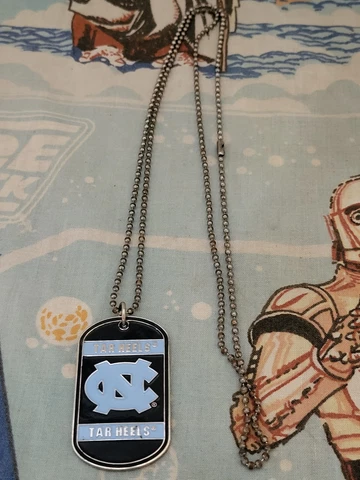 North Carolina Tar Heels NCAA Dog Tag Necklace Cover