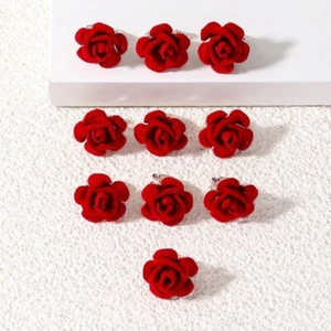 10pcs Red Hair Clip Resin Headwear Accessories Cute Hair Claw Valentine's Day - Picture 1 of 6