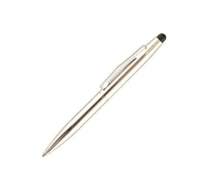 Lápiz óptico Uchida St. Tropez Petite Twist Med Point barril plateado oficina escuela - Imagen 1 de 1