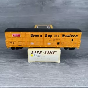 HO scale Life-Like 8990 Thrall All Door Box Car Green Bay Route Western GBW 54 - Picture 1 of 12