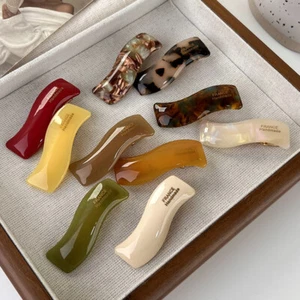 Fermagli per capelli donna Barrettes tartaruga acido acetico forcine anatra francese - Foto 1 di 19