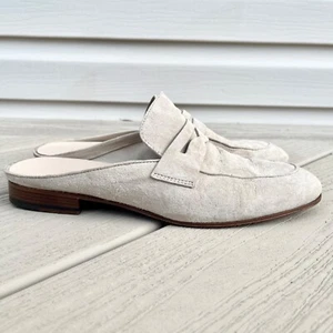 M. Gemi Sacca Donna Mule Light Oatmeal Nubuck Suede Mules (EU 39 / US 8.5) Italy - Picture 1 of 8
