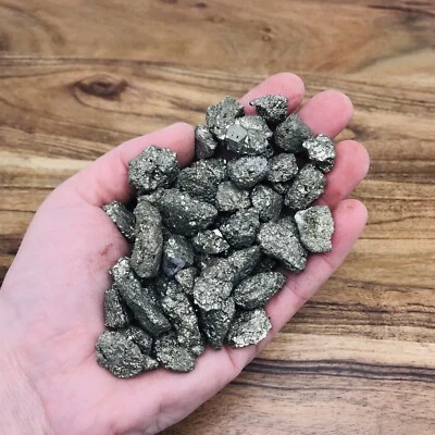 250 Grams of Small Pyite Raw Crystals - Bulk Lot of Pyrite Gemstones - image 1 of 4