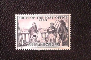 "Vintage 1959 4d Australia 'Birth of the Post Office' Stamp - Rare Collectible" - Picture 1 of 1