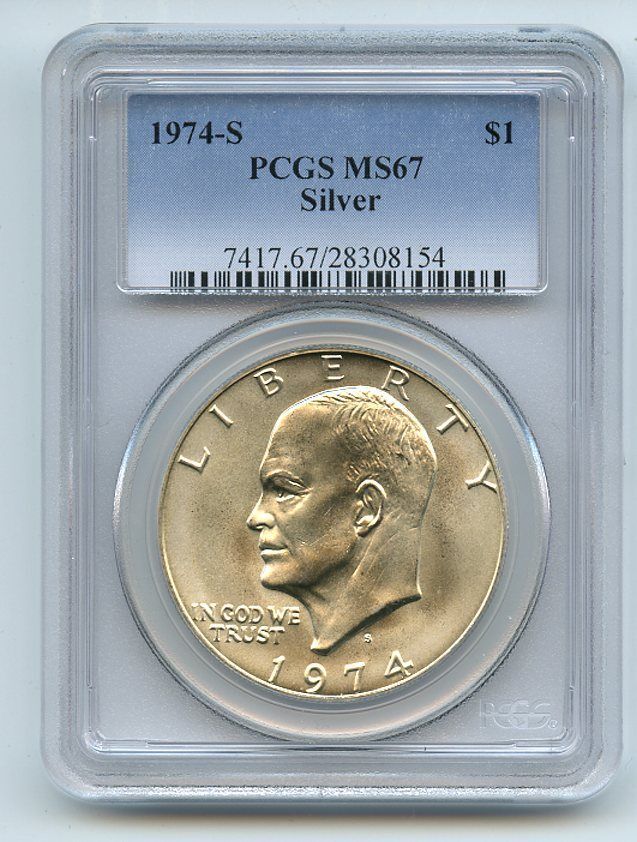 MS 67 Graded 1974 Eisenhower Dollars (1971-1978) for sale | eBay