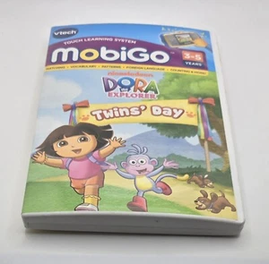 Vtech MobiGo Cartridge DORA THE EXPLORER TWINS' DAY Learning Game 3-5 Years - Picture 1 of 3