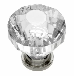 Hickory Hardware HH74689-CA14 Pomello geometrico per armadio 1-1/4" nichel brillante - Foto 1 di 8