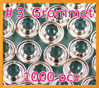 1000  7/16' Grommet and Washer Nickel Eyelet Grommets Machine Sign Punch Tool