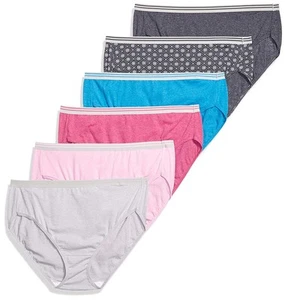Women's Plus Size Underwear Hi Cut Cotton Briefs Fit for Me Size 11 US Assorted - Picture 1 of 3