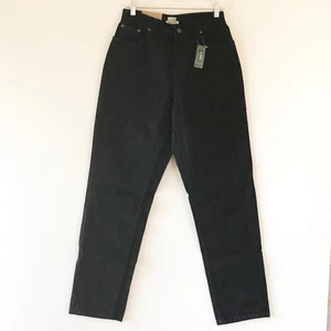LL Bean Womens Jeans Original Fit Relaxed Black Size 8 MT NEW - Picture 1 of 5