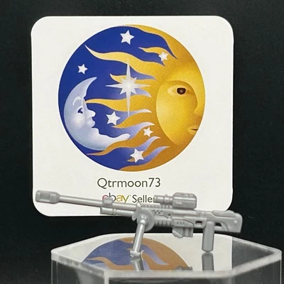 HALO Mega Bloks Construx Weapon: Sniper Rifle w/ stand (Type 1) Pearl Silver x1 Foto 1 de 3