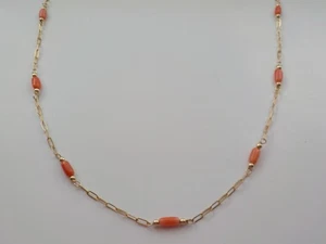 Pretty Vintage Coral Set Necklace - Picture 1 of 5