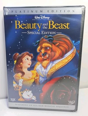 Beauty & the Beast (DVD, 1991, Disney, 2-Disc Set) NEW, SEALED, Robby Benson - Image 1 of 4