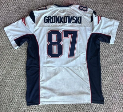 Camiseta Gronkowski New England Patriots cosida en el campo auténtica de la NFL XXL Foto 1 de 4