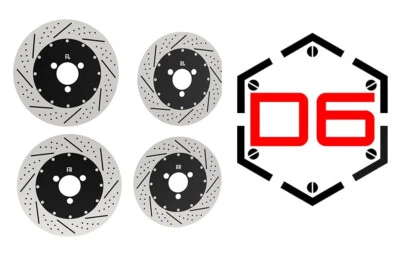 3RACING SAK-D635 F & R SET METAL BRAKE DISC FOR 1/10 RC SAKURA D6 DRIFT RC CAR - Image 1 of 2