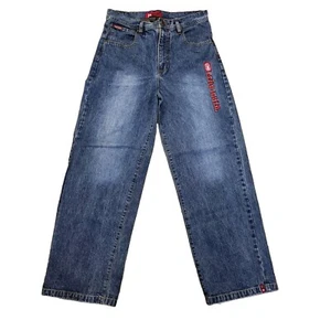 Vintage Ecko Jeanshose Denim All Over Print Ecko Unltd Y2K 90s Hose Gr. 18 - Bild 1 von 7