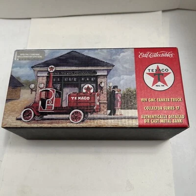 ERTL 1919 GMC TANKER TRUCK BANK TEXACO VINTAGE NEW NIB ORIGINAL BOX INCLUDED - Image 1 of 4