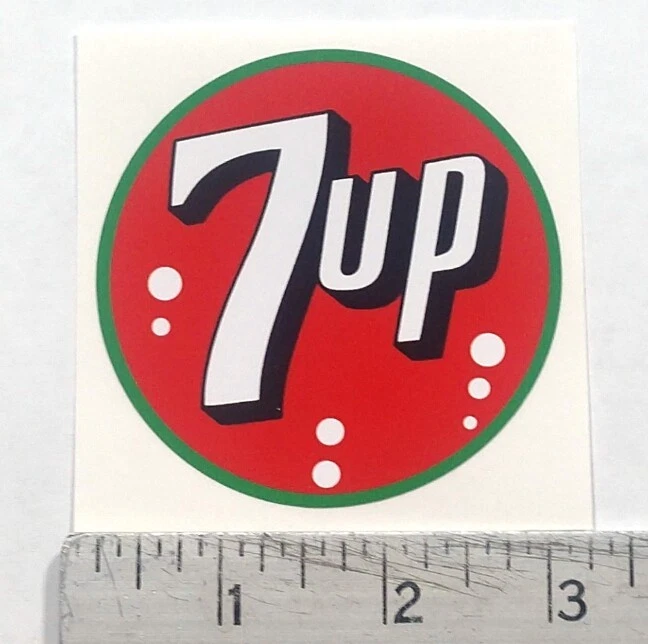 Vintage 7up 7-UP Red/Green 1943-1972 soda pop sticker decal - Image 1 of 1