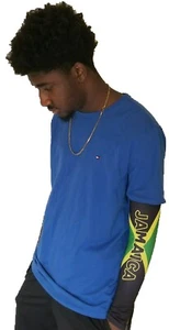 Jamaica Jamaican Arm  Sleeve Flag Mini Banner Sunblock Cooler Protective Sports - Picture 1 of 3