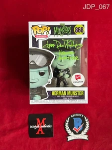 JEFF DANIEL PHILLIPS AUTOGRAPHED SIGNED HERMAN MUNSTER FUNKO POP #868! BECKETT! - Picture 1 of 2
