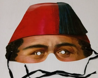 Victorian Mans Mask Fascimile of Gen Mask H&P ENGLAND Stockholms Leksaksmuseum - Image 1 of 4