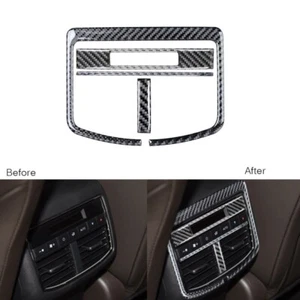4Pcs Carbon Fiber Rear Air Vent Outlet Panel Frame Cover For Mazda CX-9 2016-20 - Picture 1 of 8