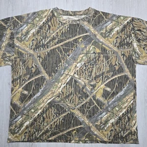 Vintage Mossy Oak Shirt 3XL Long Sleeve Tee Shadow Branch Camo - Picture 1 of 4
