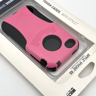 Trident Aegis Pink Dual-Layer Military Grade Cover Rugged Case for iPhone 4S/4 - Image 1 of 4
