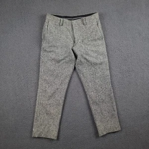 J CREW Trousers Mens W31 L27 Grey Magee Donegal Tweed Ludlow 100% Wool Slim - Picture 1 of 11