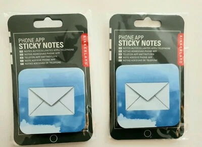 2 X Phone APP Shape Novelty Sticky Post It Notes Sticker Marker Memo Notepad+P&P - Image 1 of 3