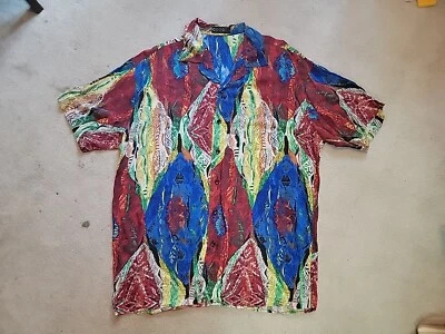 COOGI Silk Shirt Mens, XL, Rare And 100% Authentic, Stunning and vibrant - Image 1 of 4