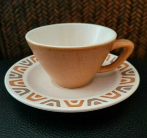 SET OF 2 VTG METLOX POPPYTRAIL LUAU TEA CUP & SAUCER SETS - Picture 1 of 3