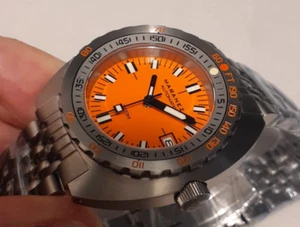 MARANEZ SAMUI VINTAGE TITANIUM ORANGE 300M DIVER AUTOMATIC, SAPPHIRE, BRAND NEW - Picture 1 of 16