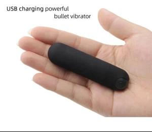 Powerful Bullet Shape 10 Speed Vibrating rechargeable Neck Body Massage Personal - Picture 1 of 4