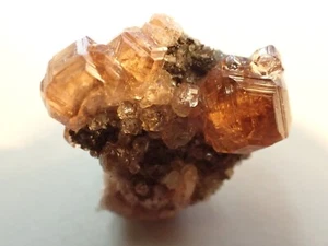 SELTENER GROSSULARER GRANAT feines Mineral Probe Jeffrey Mine, Val de Sources Quebec - Bild 1 von 10